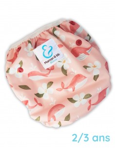 Washable and reusable swimsuit layer for baby