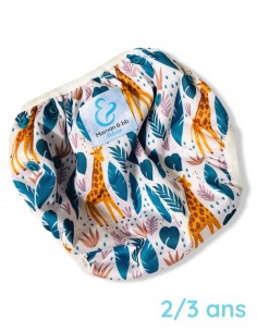Washable and reusable swimsuit diaper for baby