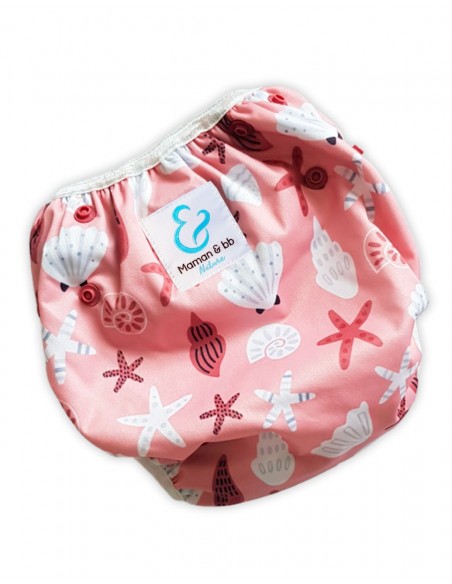 Couche maillot de bain lavable et réutilisable pour bébé