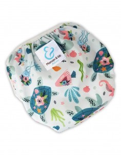 Washable and reusable swimsuit layer for baby