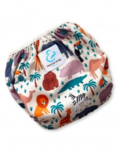 Washable and reusable swimsuit layer for baby