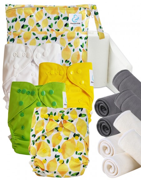 Kit de lancement couches lavables Start and Go TE2 avec inserts en bambou