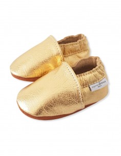Zapatilla de cuero suave para bebés - Cité d'Or