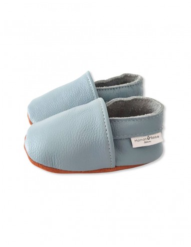 Soft Leather Baby Slipper - Dreamy Blue