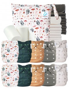 Complete Pack Layables Washable Bamboo Inserts Waterproof Bag and Protective Sails