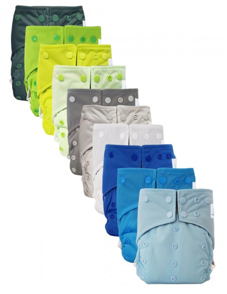 Lot of 10 Evolutionary Full Washable Layers All in a Nino Bamboo Insert