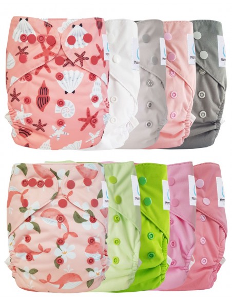 Lot 10 washable layers while two te2 with double gussets