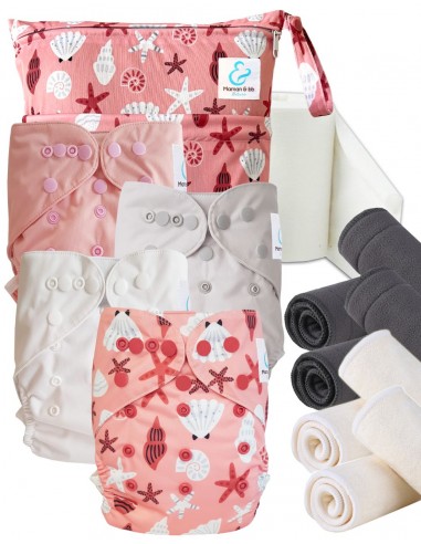 Kit de lancement couches lavables Start and Go TE2 Avec inserts en bambou