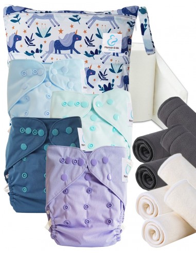 Kit de lancement couches lavables Start and Go TE2 Avec inserts en bambou