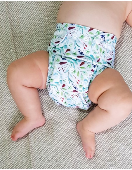 Mega pack couches lavables TE2 + 10 inserts bambou + 10 inserts microfibre + sac imperméable + voiles de protection