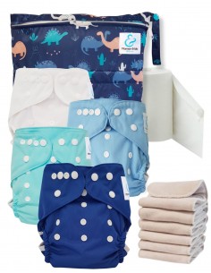 Kit de lanzamiento Capas lavables comienzan y sigue sensibles a TE2