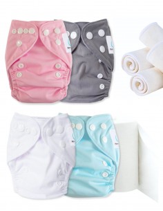Pack Discovery Lady layers Te1 Newborn insert and protective sails, opt for Zero Dechet gesture