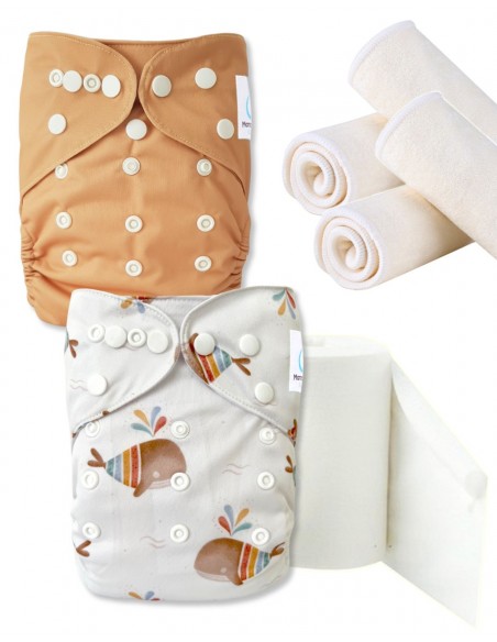 Pack Discovery Washable Layers Te1 Insert and Protective Sails, Opt for Zero Dechet Gesture