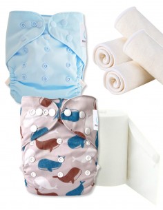 Paquete de descubrimiento, paquete de prueba, kit de inicio pañales lavable te2