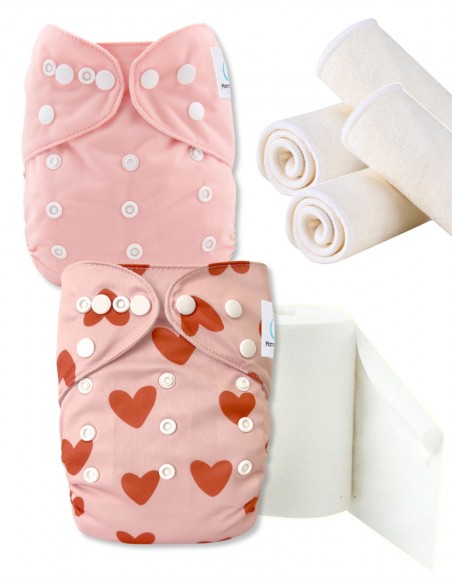 Pack Découverte couches lavables te1 insert et voiles de protection, optez pour le geste zero dechet