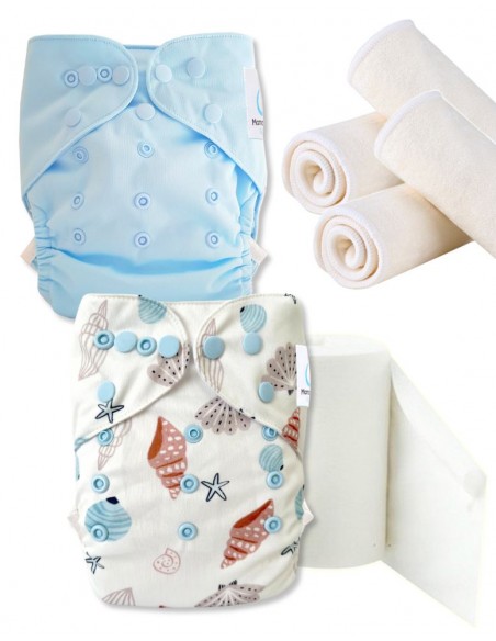 Pack découverte, pack d'essai, kit de démarrage en couches lavables TE2