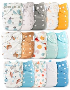 Lot of 15 Evolutive Washable Layers + 15 Inserts New Collection 2024