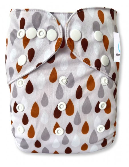 Couche lavable bébé tout en Un motif automnal