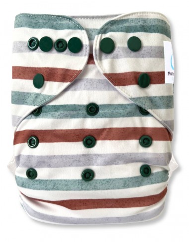 Washable baby diaper while two Cover diaper with evolutionary system