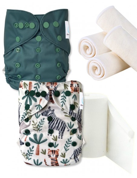 Pack découverte, pack d'essai, kit de démarrage en couches lavables TE2