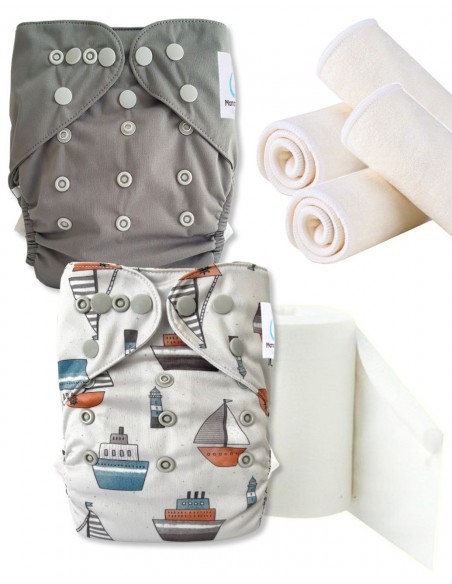 Pack découverte, pack d'essai, kit de démarrage en couches lavables TE2