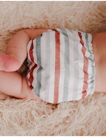 Couche lavable bébé tout en Un motif animal