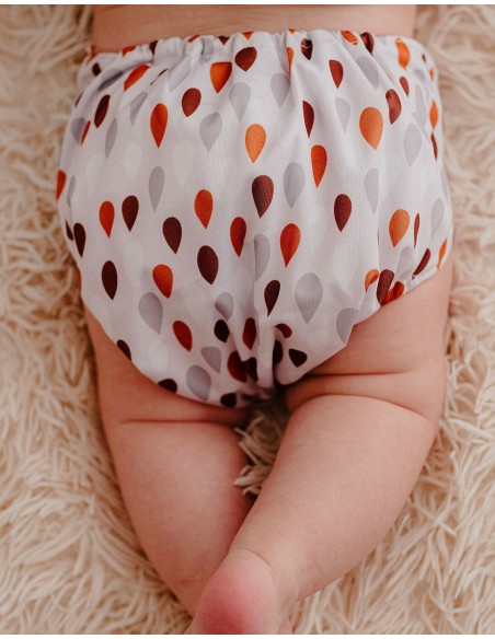 Couche lavable bébé tout en Un motif automnal