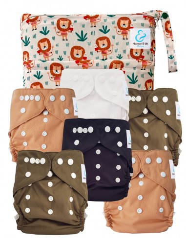 Pack Essentiel de couches lavables TE2 Sensitive