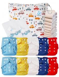 Full Pack Layable Layables TE2 Designed in Certified Materials Oeko Tex® + 10 cotton inserts + waterproof bag + sails of