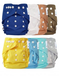 Lot of 8 washable layers Certified Oeko TEX and 4 OEKO TEX® cotton inserts