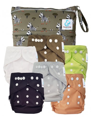 Pack Essentiel de couches lavables TE2 Sensitive