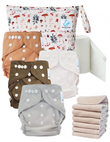 Kit de lancement couches lavables Start and Go TE2 Sensitive - Automne
