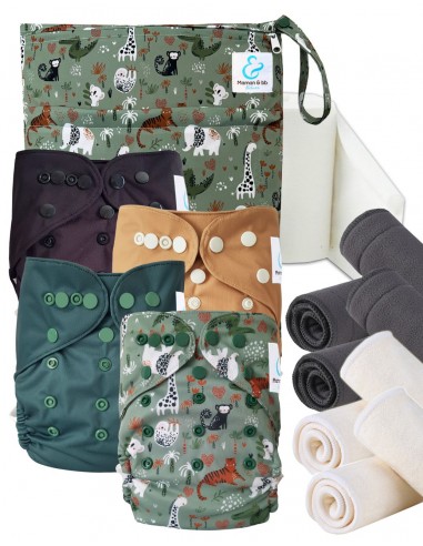 Kit de'essai couches lavables Start and Go TE2 Avec inserts en bambou