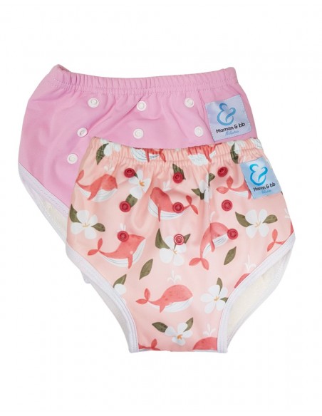 Culotte d'apprentissage à la propreté taille évolutive bambou