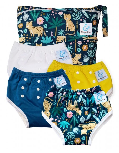 Learning panties to cleanse scalable waist bamboo