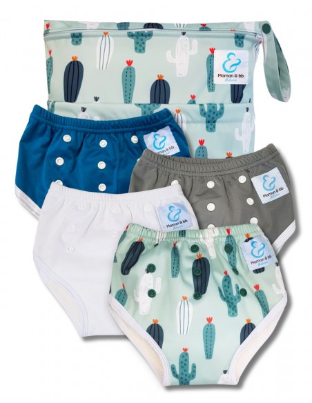 Learning panties to cleanse scalable waist bamboo