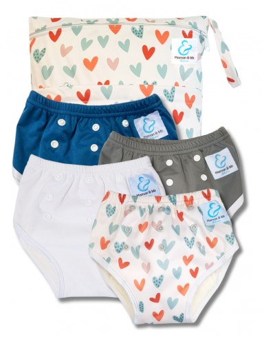 Culotte d'apprentissage à la propreté taille évolutive bambou