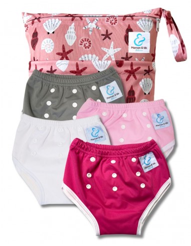 Culotte d'apprentissage à la propreté taille évolutive bambou