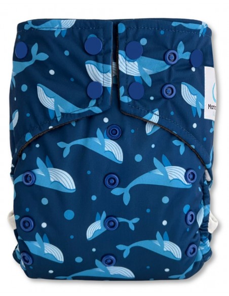 Couches lavables intégrales évolutives tout en un insert en bambou