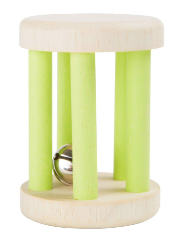 Hochet "Grelot" jouet d'éveil en bois