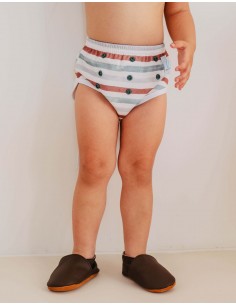 Bragas de aprendizaje para limpiar la cintura escalable de bambú 2