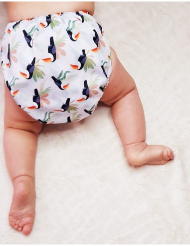 Complete Pack diapers Cover diaper + 10 Bamboo Inserts + 10 Charcoal Inserts + Waterproof Bag + Protective Sails