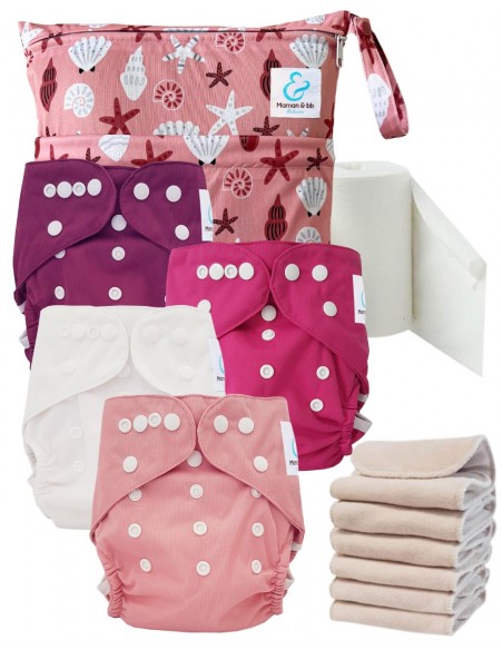 Kit de lancement couches lavables Start and Go TE2 Sensitive - Soleil