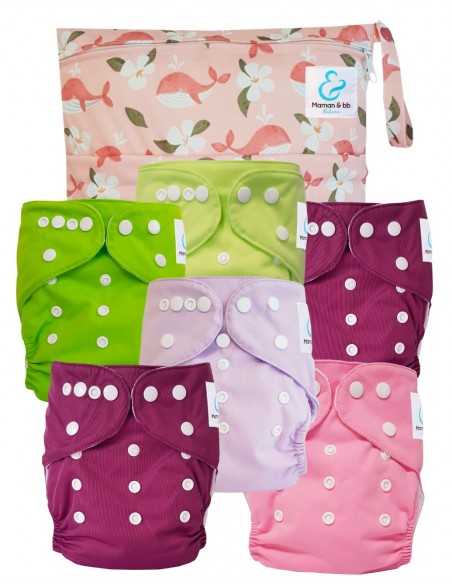 Pack Essentiel de couches lavables TE1 Sensitive