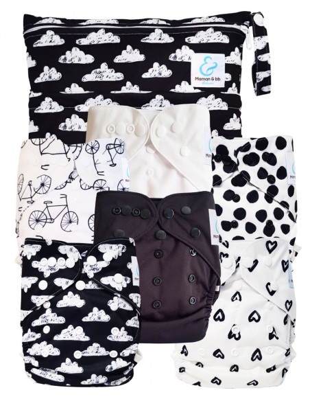 Pack Essentiel de couches lavables TE2