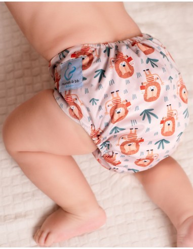 Mega pack couches lavables TE2 + 10 inserts bambou + 10 inserts microfibre + sac imperméable + voiles de protection