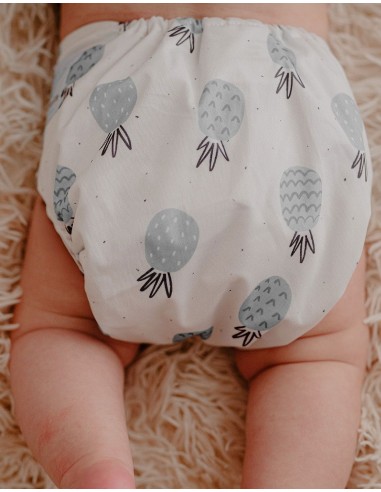 Lot of 10 Pocket Diapers scalable and inserts pineapple