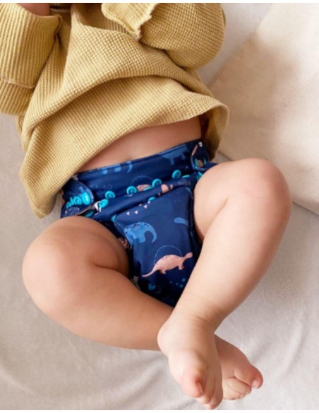 Lot de 8 couches lavables évolutives + 8 inserts microfibre