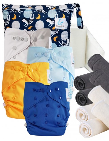Start and Go TE2 washable layer launch kit with bamboo inserts