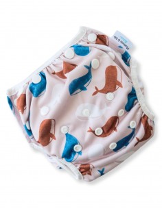 Washable and reusable swimsuit layer for baby